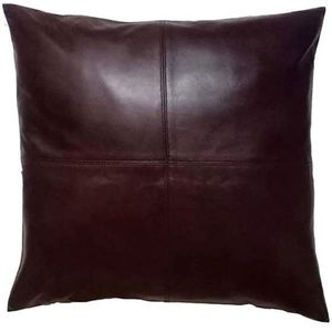 Prim Leather 100% Lambskin Leather Pillow Cover - SofaCushion Case 22x22 NEW